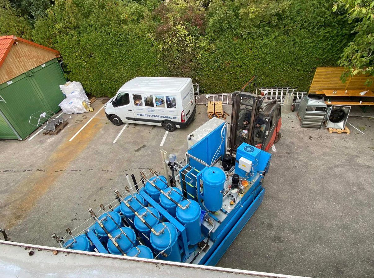 Drohnenaufnahme ST-Schrotthandel